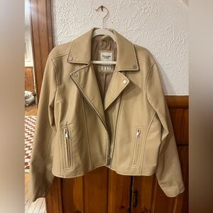 Abercrombie leather jacket